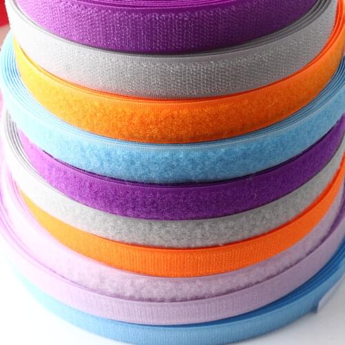 25Mm No Back Glue Velcro Velcro Color Hook and Loop Self-Adhesive Buckle Belt Clothing Backpack Diy Hand-Sewn Belt Accessories