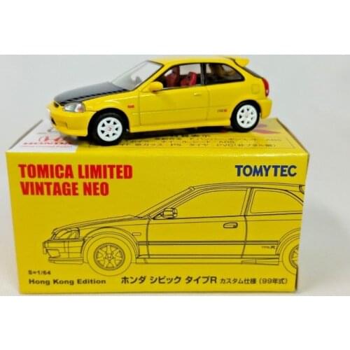 TOMICA 1:64 TLV Honda Civic EK9 Diecast Metal Model Car Kids Toys Gift