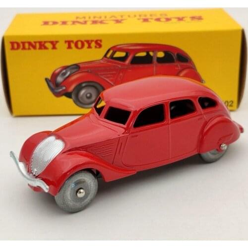 1/43 DeAgostini Dinky Toys 24K For P~geot 402 Red Diecast Models Auto Car Gift Collection