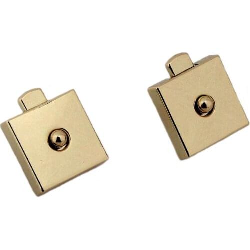 1pcs Fashion Metal Square Turn Lock Durable Twist Lock for DIY Handbag Bag Purse Luggage Hardware Closure Bag Parts Accessories