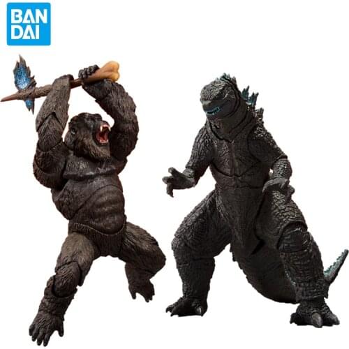 2021 Movie Godzilla Vs Kong Bandai Original S.H. MonsterArts Action Figure Model Decoration Collection Toy Adult Birthday Gift