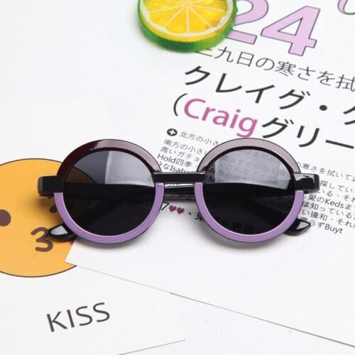 2021 Fashion Simple Round Lovely Children Sunglasses For Boys Girls Baby Cute Outdoor Street Circle UV400 Kids Sun Glasses 2021