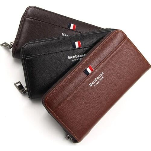 2021 Fashion New Wallet Mens Wallets Business Wallet Litchi Zipper Clutch Wallet Designer Wallet Money Bag