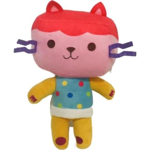 25cm 4 Styles Kawaii Gabbys Dollhouse Plush Toy Doll Cute Animal Plushie Doll Cartoon Cats Stuffed Toys for Kids Birthday Gifts