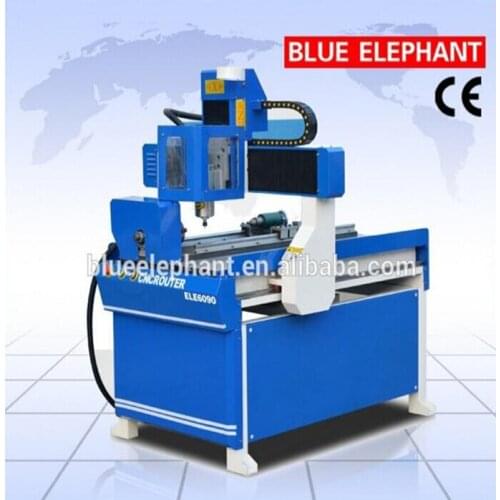 4 Axis Desktop CNC 6090 Mach3 Wireless hand Remote Four axis CNC engraving milling cutting machine CNC Router