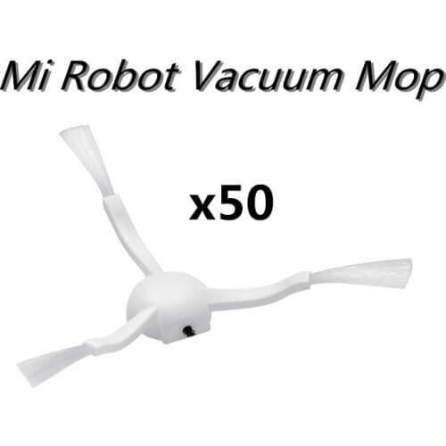 50pcs Washable Accessories Side brush For Mi Robot Vacuum mop 1c STYTJ01ZHM Robot Vacuum Cleaner Parts Kits