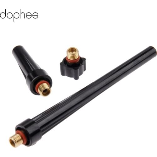 Dophee 3PCS TIG Welding Machine Accessories Welding Torch Long Mid Short Tig Back Caps 41V24 41V35 41V33 For WP-9/20/25 Hot