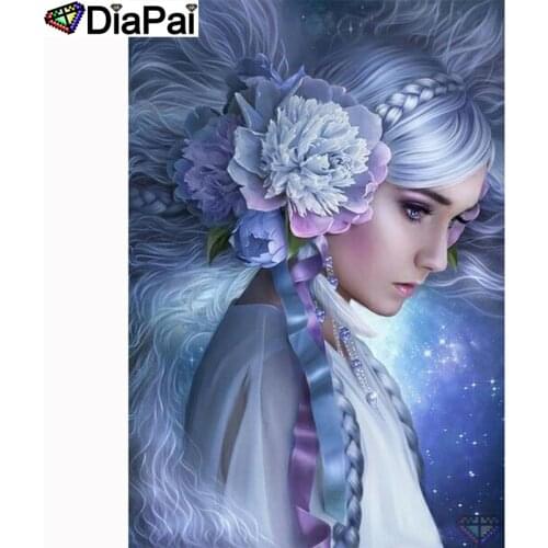 DIAPAI 5D DIY Diamond Painting 100% Full Square/Round Drill "Flower beauty" Diamond Embroidery Cross Stitch 3D Decor A21554