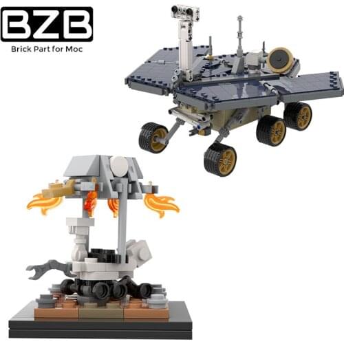BZB MOC 66523 Mars Planetary Solar Exploration Rover Robot Space Exploration Rover Child Boy Birthday Gift DIY Education Toys