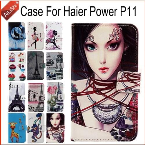 AiLiShi Case For Haier Power P11 Luxury Flip PU Leather Case Power P11 Haier Exclusive 100% Special Phone Cover Skin+Tracking
