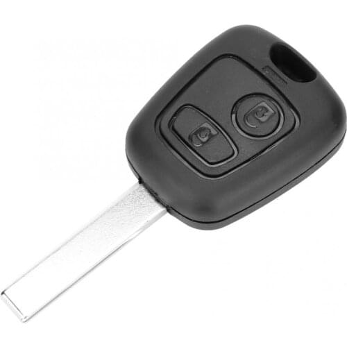 2 Button Car Remote Key Case Shell with Groove Fit For Peugeot 107 207 307 407 car accessories