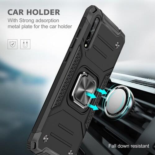 Magnetic ring Holder Case For Huawei P40 Pro Case Shockproof Armor Cover For Huawei P40 Lite Mate 40 Pro Plus Honor 20 P30 Lite