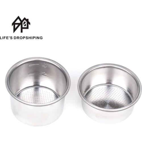 Hot sale 51mm 2/4 cups filter Replacement Filter Basket for Coffee Bottomless Portafilter For EC680/EC685 Espresso Machine parts