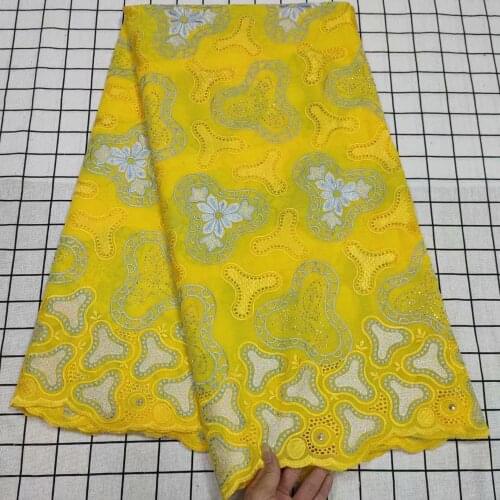 Hot selling tissu african swiss voile lace dentelle blanche 100%cotton lace fabric french dry cotton lace fabrics 5yards/lot