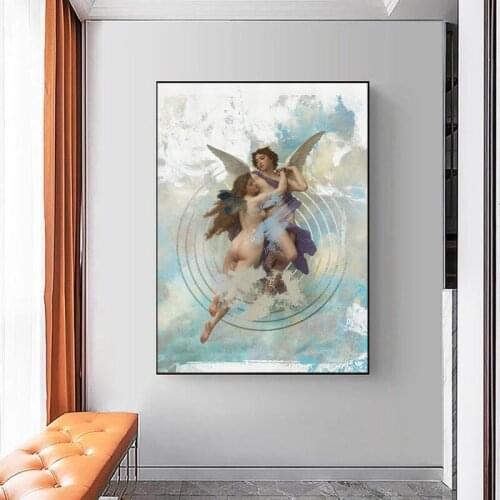 Classical European Nude Portraits Canvas Painting Abstract Figure Art Posters and Prints Wall Art Pictures for Living Room Decor