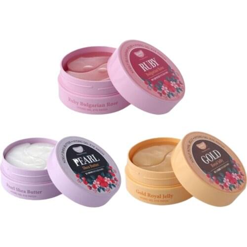 Korea Cosmetics KOELF Eye Mask ( Pearl Shea Butter + Bulgarian Rose + Gold Royal Jelly ) Eye Patch Anti Wrinkle Mask Eye Care