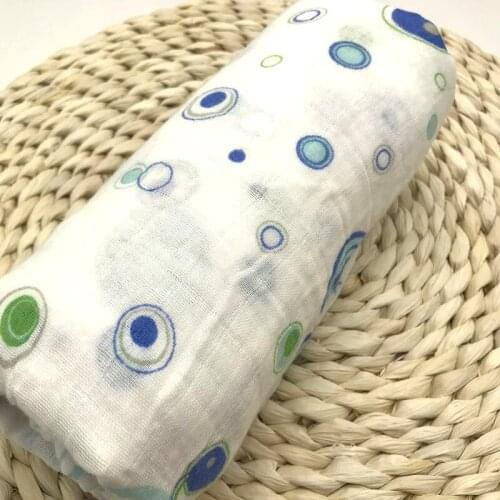 Circle Muslin Baby Blankets 100% Cotton Gauze Blanket For Newborn MultiFunctions Bedding Swaddle Wrap Bath Soft Bath Towel