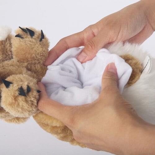 Cute Golf Head Cover Brown Raccoon Shaped No.1 Driver Club Transport Protective Headcover for Universal Golf Club