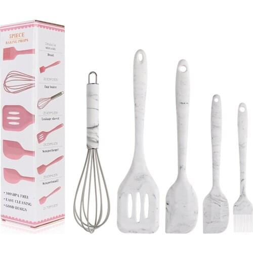 5pcs Cooking Utensils Set Silicone Cooking Tools Cooking Tool Set Kitchen Appliances Silicone Cooking Utensils