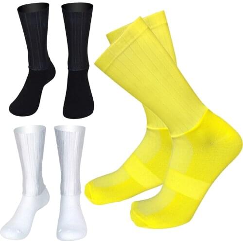 Nylon Cycling Socks Non Slip Breatheable Bike Socks Running Basketball