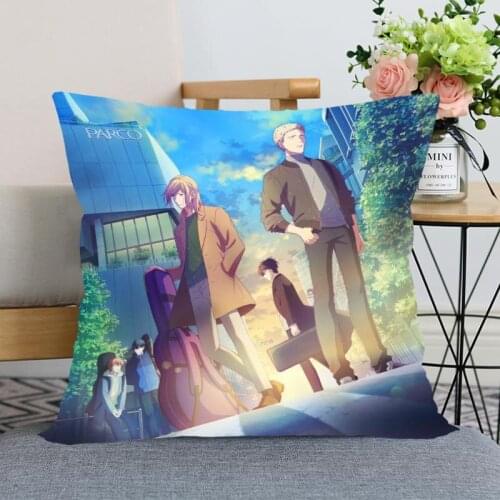 New Arrival Given Anime Pillow Cover Bedroom Home Office Decorative Pillow Case Zipper Pillow-case Double-sided Printing
