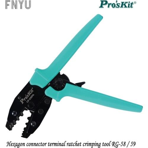Proskit CP-230PA Connector Terminal Ratchet Crimping Plier medium carbon steel Hexagon connector terminal ratchet crimping tool