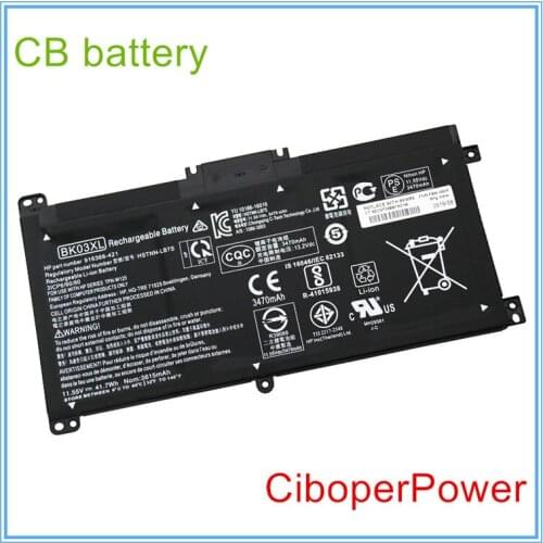 Original quality battery for BK03XL for HSTNN-UB7G TPN-W125 916366-541 916811-855