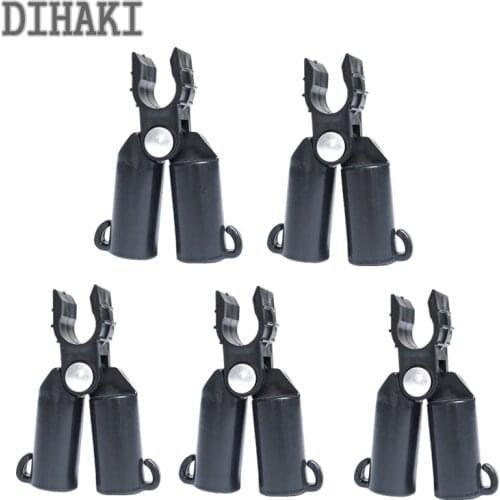 5pcs Plant Support 8/11/16/20mm Awning Pillar Accessories Clip Quickly Set Up Climbing Vine Bracket Plant Steel Pipe Connectors