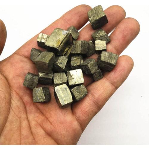 Rare Natural cube chalcopyrite Quartz Crystal Rough Specimen natural stones and minerals 100g