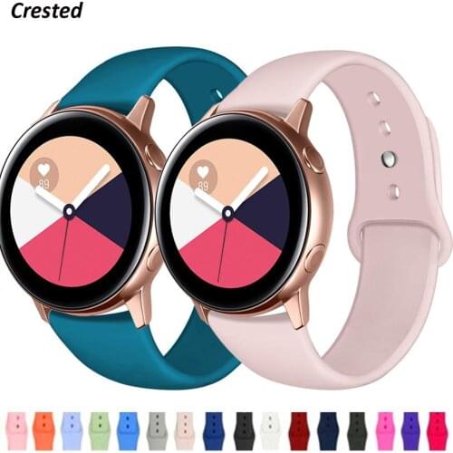20mm watch strap For Samsung Galaxy watch 42mm/Active band Gear S2/Sport Soft Silicone bracelet Amazfit bip strap Accessories 42