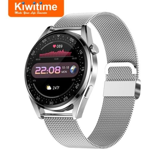 KIWITIME D2 Smart Watch Connected Fitness Bracelet Heart Rate Blood Pressure Monitor Smartwatch for Men Huawei Xiaomi Mi Android
