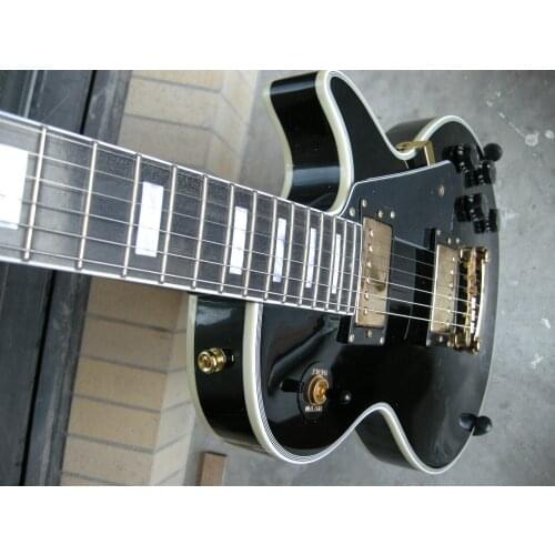 Highest quality custom black electric guitar rosewood fingerboard gold accessories 8yue19