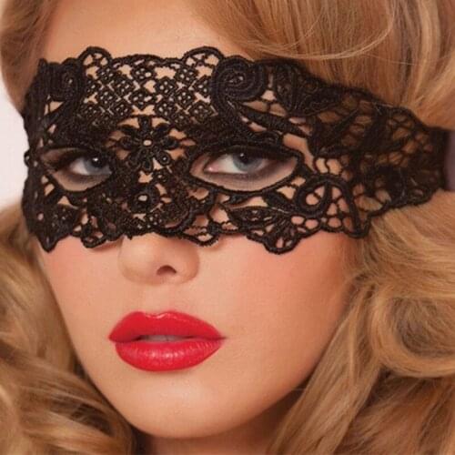 Women Hollow Black Lace Half Eye Face Mask Prom Party Props Costume Halloween Mask Women Sexy Party Masks Wholesale