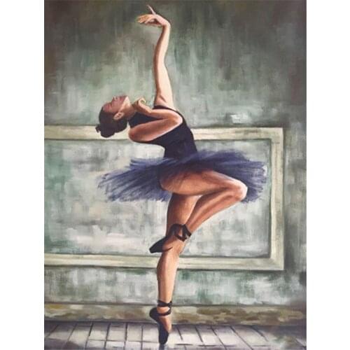 Ballet Woman Printed 11CT Cross-Stitch Complete Kit DIY Embroidery DMC Threads Handmade Handicraft Hobby Knitting Wholesale