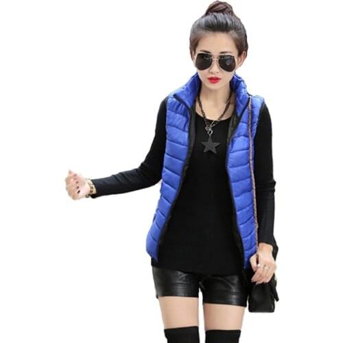 Winter Coat Women Warm Vest Candy Color Cotton Jacket Female Women Wadded Feminina clothes 2020 Womens jacket