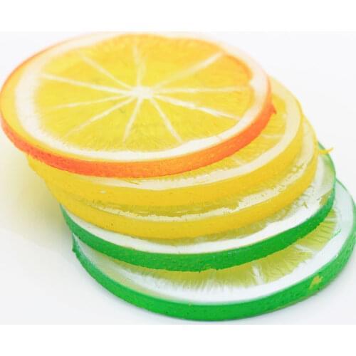 10/20 Pcs Decorative Simulation Artificial Plastic Fake Lemon Slice Home Decor Fake Fruit Party Kitchen Wedding Decor