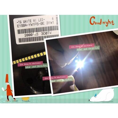 100PCS/Lot SMD 2835 3528 LED Beads Cool white 3V 1W 120LM 6000-6500K