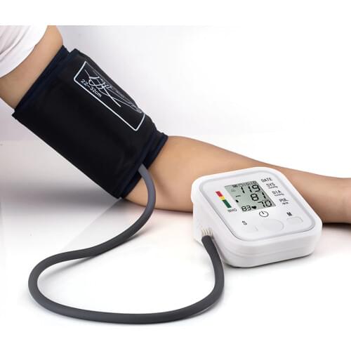 Automatic Digital Cuff Blood Pressure Monitor Tansiyon Aleti Arm Sphygmomanometer Heart Rate Meter Tonometer Meter Tensiometro