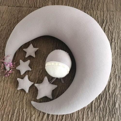 Baby Hat Posing Beans Moon Pillow Stars Set Newborn Infants Photography Props Dropship