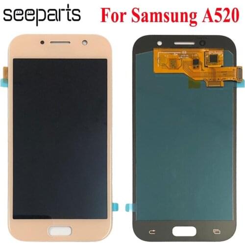 5.2"For SAMSUNG GALAXY A5 2017 LCD A520 A520F SM-A520F Display Touch Screen Digitizer Assembly Replacement For SAMSUNG A520 LCD