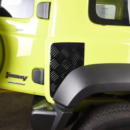 Stainless Steel Leaf Plate Decoration Car Sticker Protection Board For 2019-2020 Suzuki Jimny JB64 JB74 Accessories Exterior