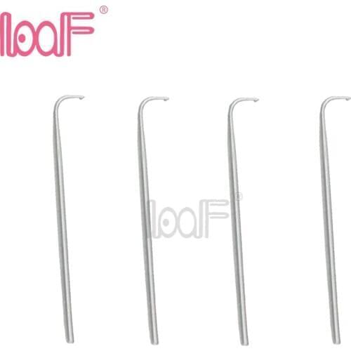 LOOF 4pcs Ventilating Needles (1-1,1-2,2-3,3-4) Each Size One Piece For Making Lace Wigs Toupee Hairpiece Wig Knotting Hook