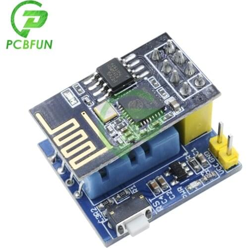 ESP8266 DHT11 Temperature and Humidity WIFI Adapter Board Module+ESP-01S WIFI Module 802.11 b/g/n 3.7V-12V VCC GND FOR Arduino