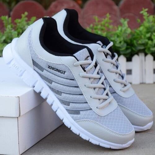 2019 Spring New Men Shoes Lace-up Breathable Comfortable Running Footwear Lightweight Casual Shoes Male Tenis Masculino Sneakers