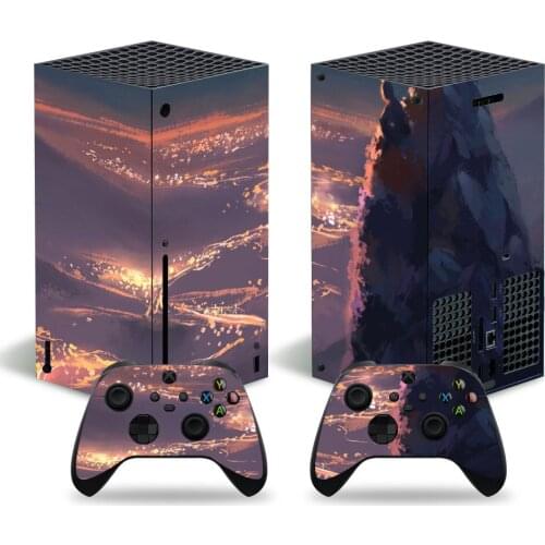 Landscape Style Skin Sticker Decal Cover for Xbox Series X Console and 2 Controllers Xbox Series X Skin Sticker Viny 1