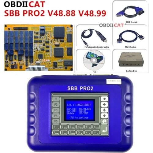 Best Quality SBB Pro2 V48.88 V48.99 SBB V46.02 Auto Key Programmer Update of SBB V33.02 Car Key Transponder SBB 48.88 46.02