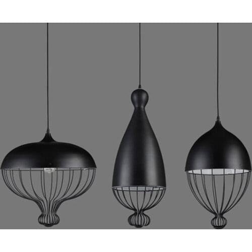 Nordic E27 Pendant Lights Living Room Bedroom Dining Room Hanging Lamp Iron Loft Lamp Cafe Bar Modern Decor Luminaire Hanglamp