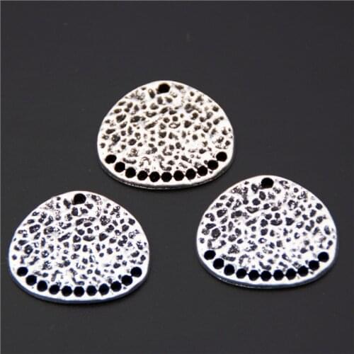 10pcs Silver Color Irregular Shaped Charms Pendant Connector DIY Jewelry Finding A2450