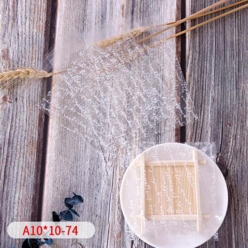 100pcs/lot White English Alphabet Soap Cookie Self-adhesive Bag Transparent Cellophane Homemade Baptism Sugar Packaging Wrap Bag