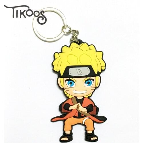 5-10psc Anime Uzumaki figure doll soft pvc pendant keyrings keychian for gift